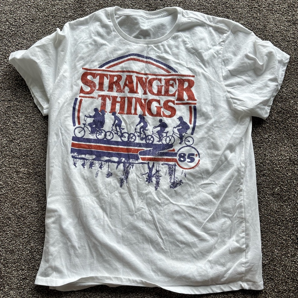 Stranger Things White Graphic Tee
